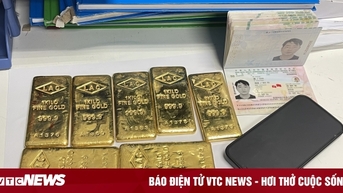 Phát hiện người nước ngoài giấu 7 miếng kim loại nghi là vàng ở sân bay Nội Bài