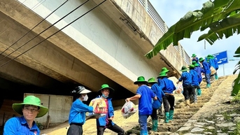 Thanh niên Yên Bái đồng hành khắc phục hậu quả sau lũ