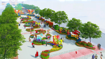 Linh vật ở đường hoa Nguyễn Huệ Tết 2025: công phu tạo hình 'nàng Tỵ' không lạnh lùng