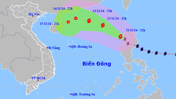 Bão Toraji trở thành bão số 8, khả năng tan ngay trên Biển Đông