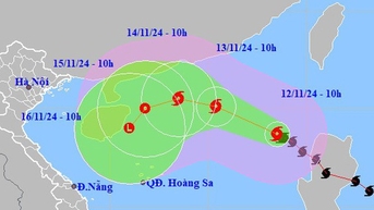 Cập nhật mới nhất về hướng đi, cường độ của bão số 8 trên Biển Đông