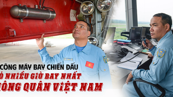 Phi công máy bay chiến đấu có nhiều giờ bay nhất Không quân Việt Nam