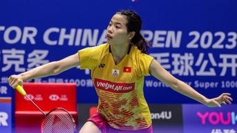 Tay vợt Nguyễn Thùy Linh giành chiến thắng trận mở màn giải cầu lông Đan Mạch mở rộng