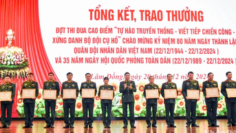 Học viện Lục quân tuyên dương các tập thể và cá nhân tiêu biểu trong đợt thi đua cao điểm