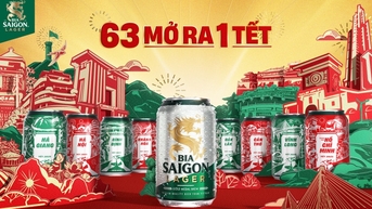 Bia Saigon Lager mời ‘mở một Tết chung’ khắp 63 tỉnh thành