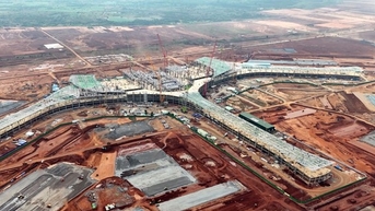 Hình ảnh đại công trường sân bay Long Thành những ngày đầu năm 2025
