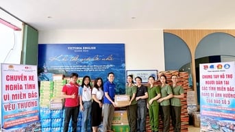 Thiếu nhi PTSC Quảng Ngãi hướng về miền Bắc thân yêu