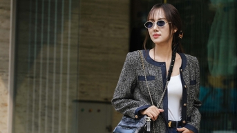 Đi làm, xuống phố với chiếc áo dạ tweed sang xịn nhất mùa lạnh
