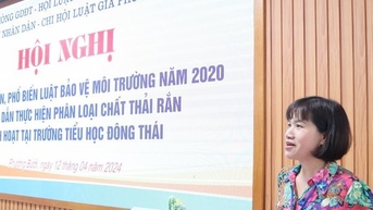Hướng dẫn phân loại chất thải rắn sinh hoạt cho giáo viên, học sinh