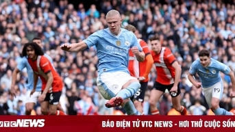 Thắng đậm Luton Town, Man City tạm chiếm ngôi đầu bảng Ngoại Hạng Anh