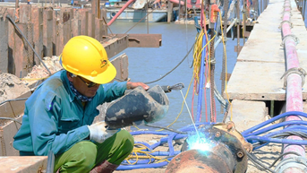 Thi công xuyên lễ 2-9 để đảm bảo tiến độ cầu Rạch Miễu 2