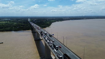 Sửa cầu Long Thành gây ùn tắc tuyến cao tốc TPHCM - Long Thành - Dầu Giây