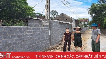 Chuyện hiến đất mở đường ở xã khó khăn nhất huyện Nghi Xuân