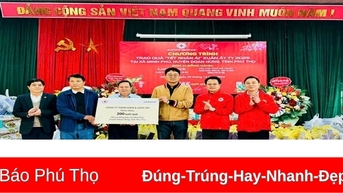 Chương trình trao quà “Tết nhân ái” Xuân Ất Tỵ 2025 tại huyện Đoan Hùng
