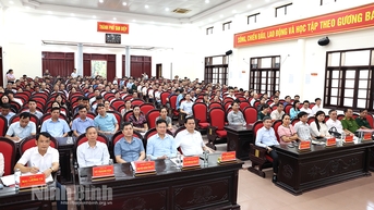 UBND thành phố Tam Điệp đối thoại về công tác quản lý di tích lịch sử văn hóa cấp tỉnh đền Dâu đền Quán Cháo