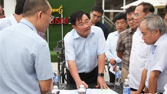 Lãnh đạo UBND tỉnh kiểm tra các dự án du lịch tại xã Vĩnh Hải