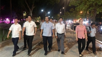 Kiểm tra công tác chuẩn bị triển khai Đề án Tổ chức thí điểm tuyến phố đi bộ trên địa bàn Tp. Phan Rang-Tháp Chàm