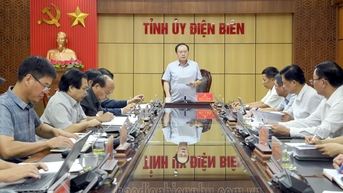 Tiểu ban Tuyên truyền, khánh tiết Đại hội Đại biểu Đảng bộ tỉnh lần thứ XV họp phiên thứ nhất