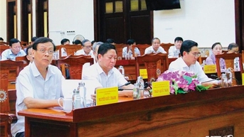 Tiểu ban Nội dung họp cho ý kiến dự thảo đề cương Báo cáo chính trị trình Đại hội Đảng bộ tỉnh lần thứ XV