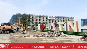 Tạo diện mạo đô thị trung tâm Hà Tĩnh sáng, sạch, đẹp, văn minh đón tết