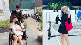 여배우 바오 탄은 휠체어를 사용해야 합니다.
