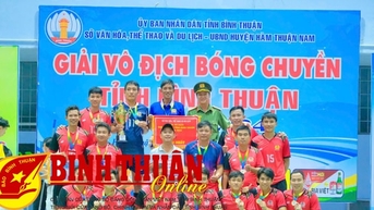 Công an tỉnh giành giải nhất Giải vô địch Bóng chuyền nam tỉnh