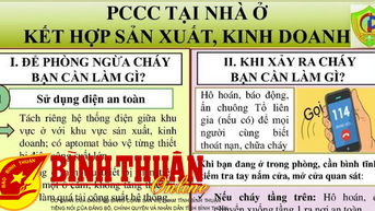 PCCC TẠI NHÀ Ở KẾT HỢP SẢN XUẤT, KINH DOANH