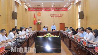 Đoàn công tác thành viên Chính phủ làm việc tại Ninh Bình