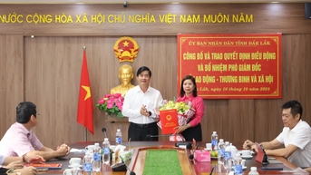 សេចក្តីជូនដំណឹង ស្តីពីការតែងតាំងអនុប្រធានមន្ទីរការងារ យុទ្ធជនពិការ និងសង្គមកិច្ចខេត្ត Dak Lak