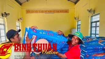 Hỗ trợ sản xuất cho người dân Hàm Thuận Nam trước biến đổi khí hậu