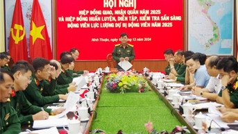 UBND tỉnh: Hội nghị hiệp đồng giao nhận quân năm 2025