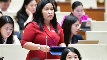 Đoàn ĐBQH tỉnh Ninh Thuận: Tham gia thảo luận tại Hội trường về Luật sửa đổi bổ sung một số điều của Luật Quảng cáo
