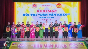 Quân khu 4 khai mạc hội thi Dân vận khéo năm 2024 cụm 2