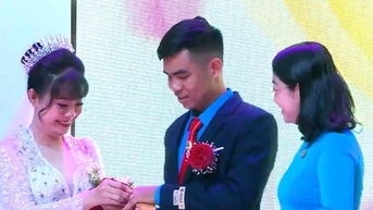 Đám cưới trong mơ của 10 đôi công nhân khó khăn ở Bình Dương