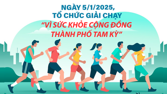 ថ្ងៃទី 5 ខែមករា ឆ្នាំ 2025 រៀបចំកម្មវិធីរត់ "ដើម្បីសុខភាពសហគមន៍ទីក្រុង Tam Ky"