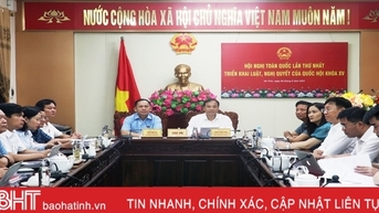 Hà Tĩnh tham gia hội nghị toàn quốc lần thứ nhất triển khai luật, nghị quyết của Quốc hội