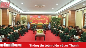 Bộ Tư lệnh Quân khu 4 thăm, chúc Tết Bộ Chỉ huy BĐBP tỉnh Thanh Hóa