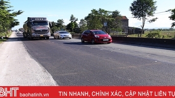 Hư hỏng quốc lộ 1 đoạn BOT có phần cải thiện sau phản ánh của Báo Hà Tĩnh