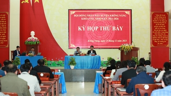 Kỳ họp thứ bảy HĐND huyện Krông Năng khóa VIII, nhiệm kỳ 2021 - 2026