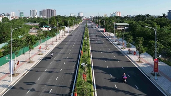 Đường 6 làn đẹp nhất quận Long Biên trước ngày thông xe