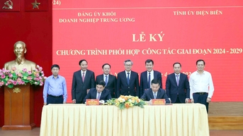 Tăng cường phối hợp giữa Đảng ủy Khối Doanh nghiệp Trung ương và Tỉnh ủy Điện Biên