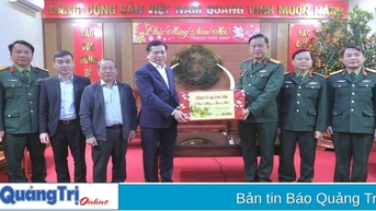 Bí thư Tỉnh ủy Nguyễn Long Hải thăm, chúc Tết Sư đoàn 968