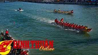 Lễ hội đua thuyền, thúng truyền thống mừng Đảng, mừng Xuân Giáp Thìn 2024
