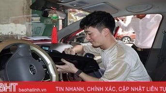 Tết cận kề, cơ sở tân trang “xế hộp” ở Hà Tĩnh vẫn “ngóng” khách