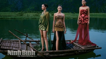 Ba Hoa hậu Hoàn vũ Việt Nam khoe sắc tại các điểm du lịch nổi tiếng của Ninh Bình