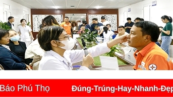 Công ty Điện lực Phú Thọ tổ chức khám sức khỏe định kỳ cho 830 cán bộ, nhân viên