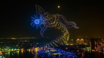 Hà Nội trình diễn drone hỏa thuật lớn nhất thế giới trong đêm giao thừa