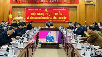 Hội nghị trực tuyến về công tác kiểm soát tài sản thu nhập