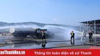 Tổng duyệt diễn tập phương án chữa cháy và cứu nạn cứu hộ tại Nhà máy Lọc hoá dầu Nghi Sơn