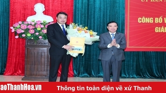 Thanh Hóa bổ nhiệm Giám đốc Sở Công Thương